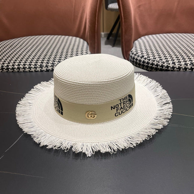 GUCCI 26S WIDE-BRIMMED STRAW HAT STYLE 68