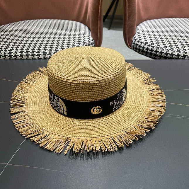 GUCCI 26S WIDE-BRIMMED STRAW HAT STYLE 67