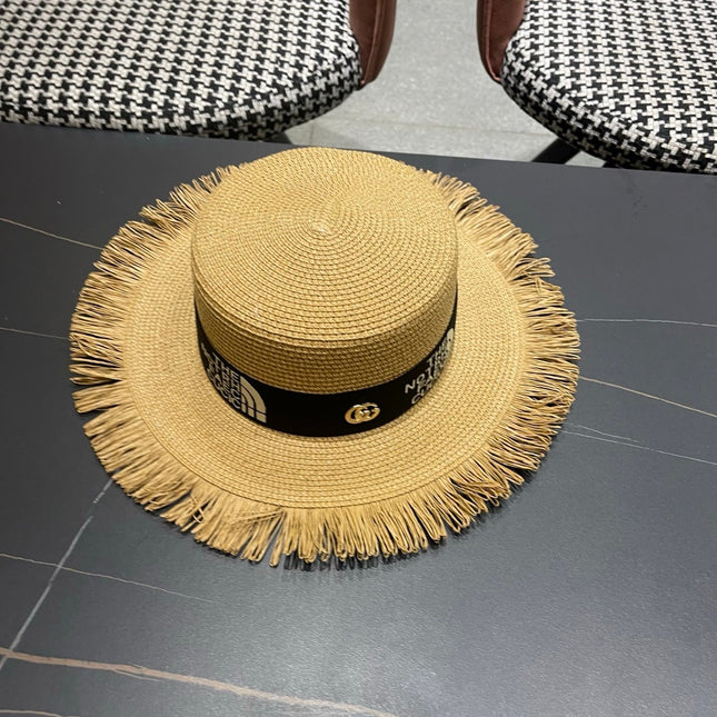 GUCCI 26S WIDE-BRIMMED STRAW HAT STYLE 67