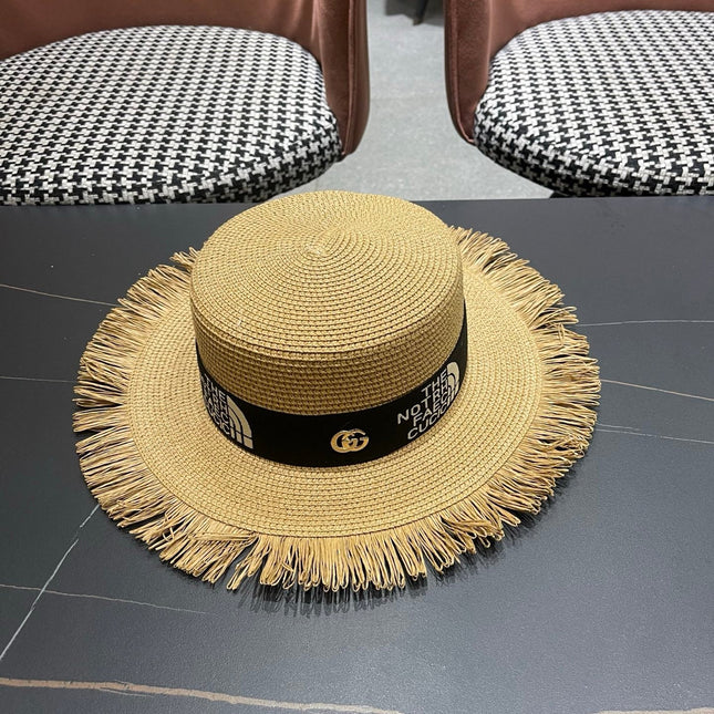 GUCCI 26S WIDE-BRIMMED STRAW HAT STYLE 67