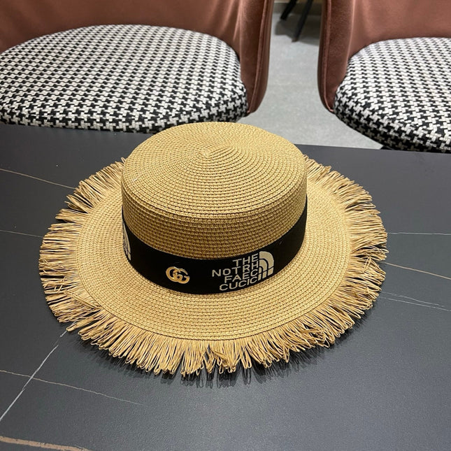GUCCI 26S WIDE-BRIMMED STRAW HAT STYLE 67