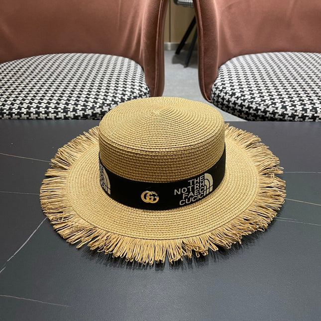 GUCCI 26S WIDE-BRIMMED STRAW HAT STYLE 67
