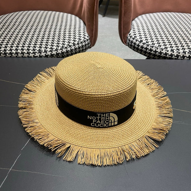 GUCCI 26S WIDE-BRIMMED STRAW HAT STYLE 67