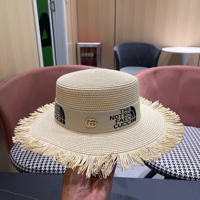 GUCCI 26S WIDE-BRIMMED STRAW HAT STYLE 66