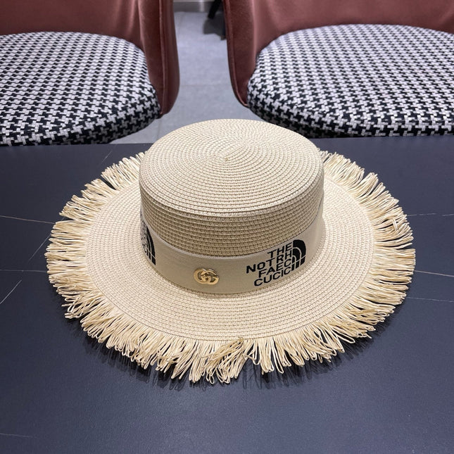GUCCI 26S WIDE-BRIMMED STRAW HAT STYLE 66
