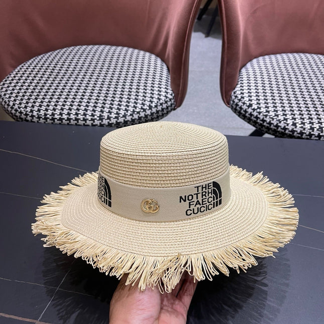 GUCCI 26S WIDE-BRIMMED STRAW HAT STYLE 66