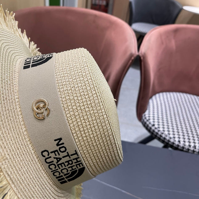 GUCCI 26S WIDE-BRIMMED STRAW HAT STYLE 66