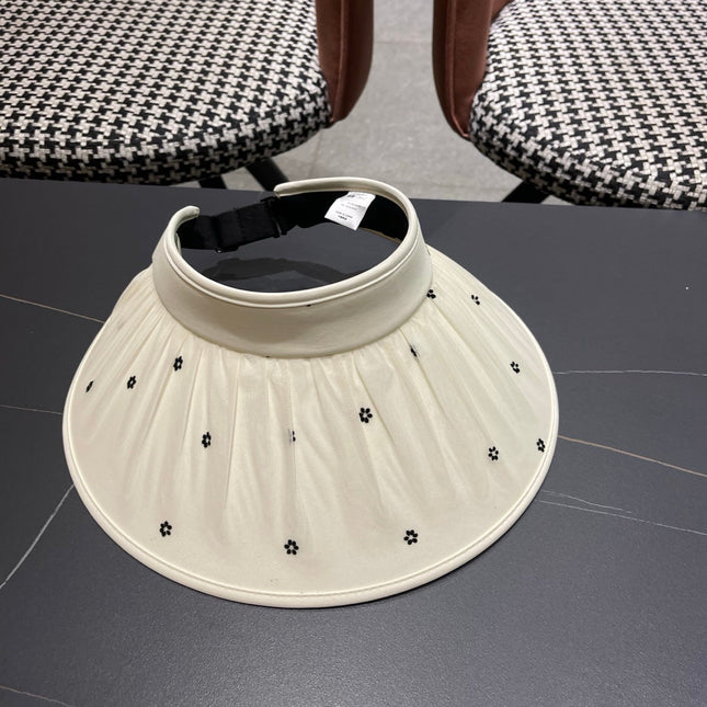 CELINE 26S FLORAL PRINT SUN VISOR HAT STYLE 229