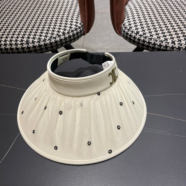 CELINE 26S FLORAL PRINT SUN VISOR HAT STYLE 229