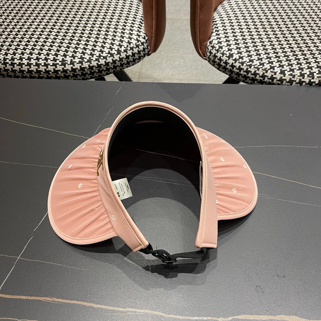 CELINE 26S FLORAL PRINT SUN VISOR HAT STYLE 230