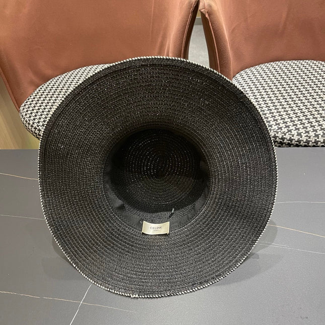 CELINE 26S WIDE BRIM STRAW SUN HAT STYLE 226