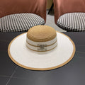CELINE 26S WIDE BRIM STRAW SUN HAT 198