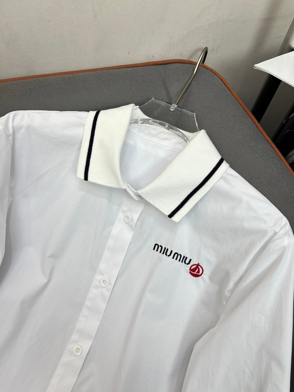 MIUMIU LONG-SLEEVE SHIRT 214505