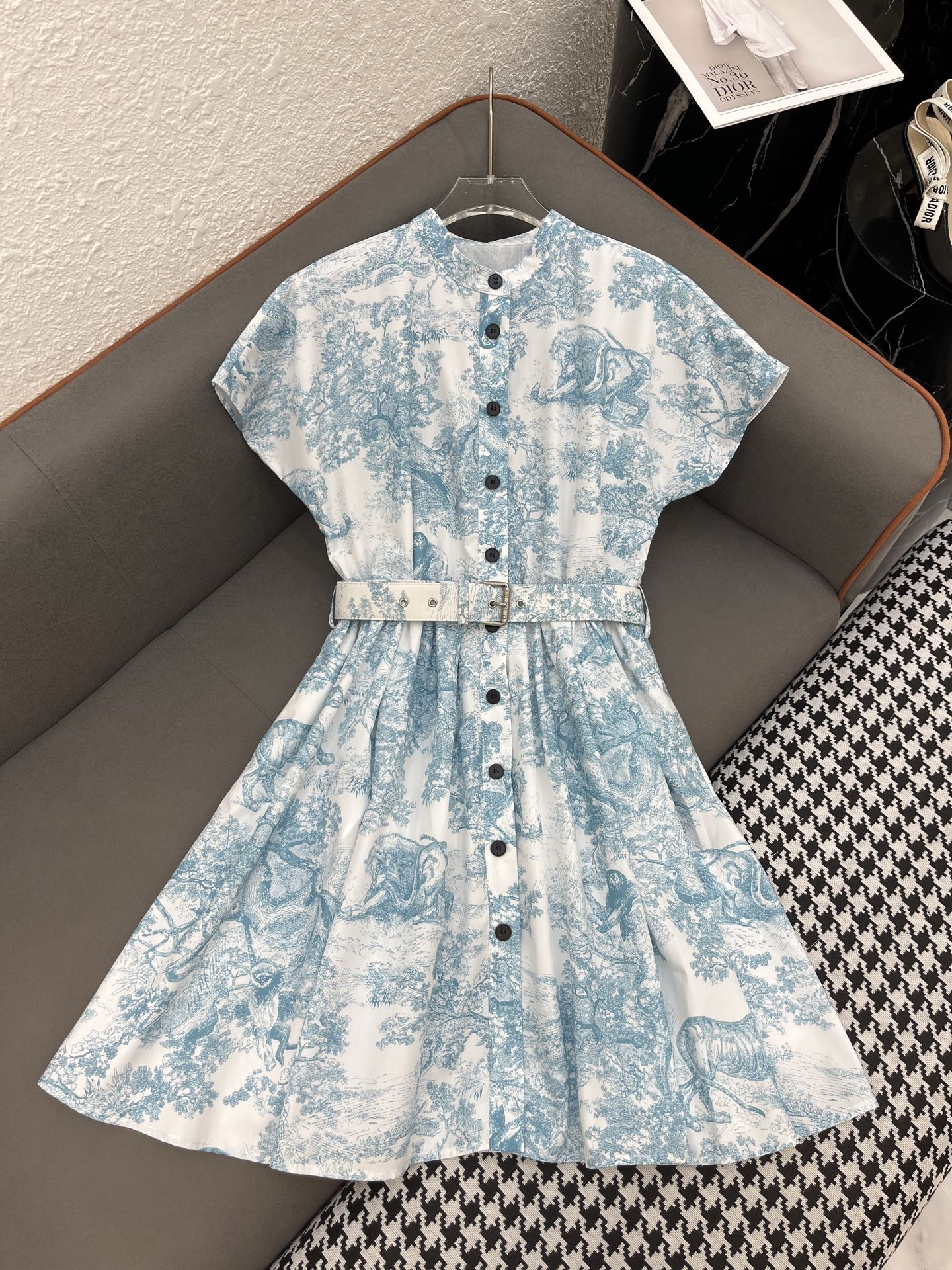 DIO DRESS STAND COLLAR 25S IN POLYESTER 266656