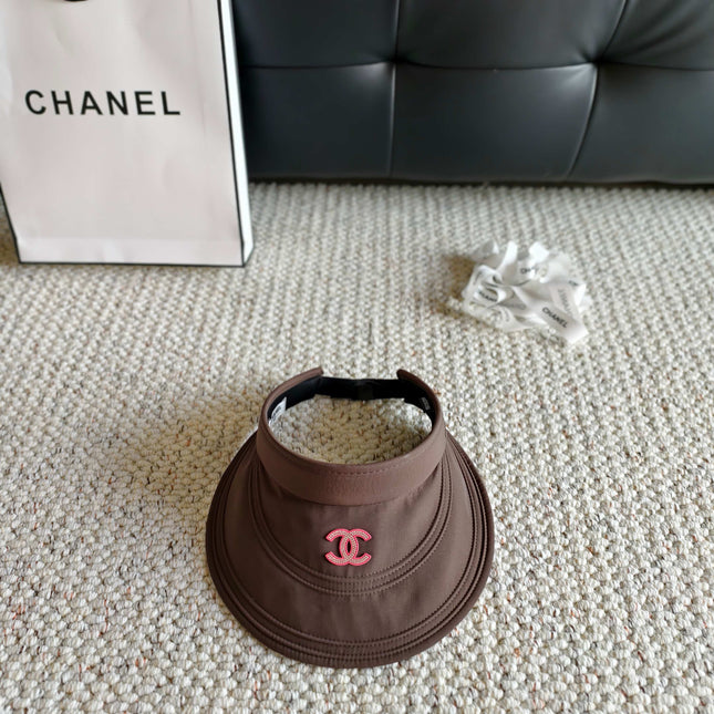 CHANEL 26S EMBROIDERED CC VISOR HAT 336144
