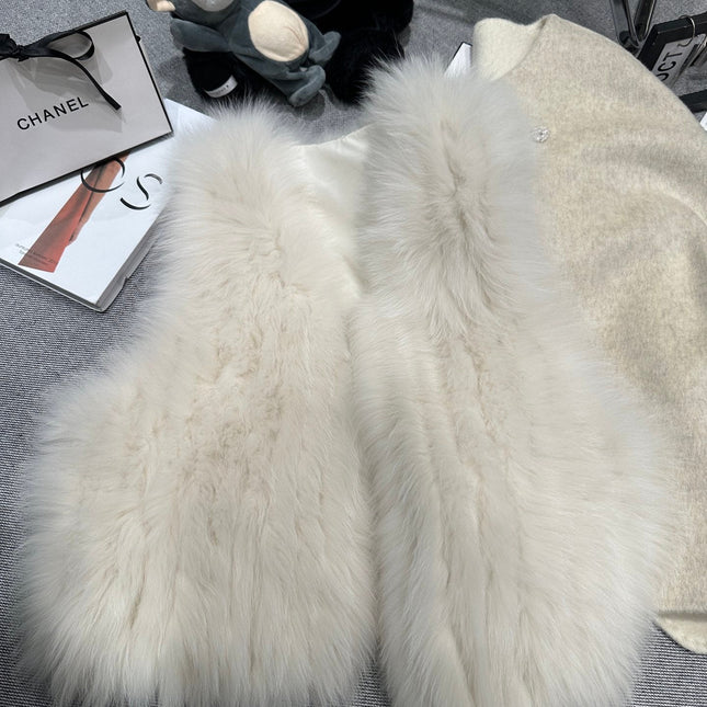 CHANEL 25S REVERSIBLE FOX FUR JACKET 592