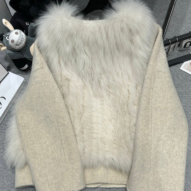 CHANEL 25S REVERSIBLE FOX FUR JACKET 592
