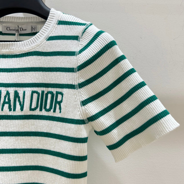 DIOR 25S STRIPED SHORT-SLEEVE T-SHIRT 671