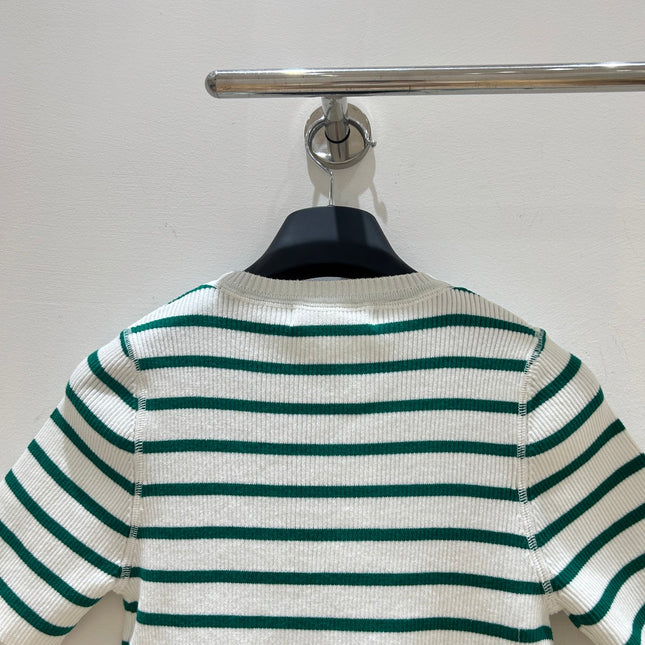 DIOR 25S STRIPED SHORT-SLEEVE T-SHIRT 671