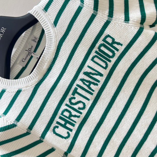 DIOR 25S STRIPED SHORT-SLEEVE T-SHIRT 671