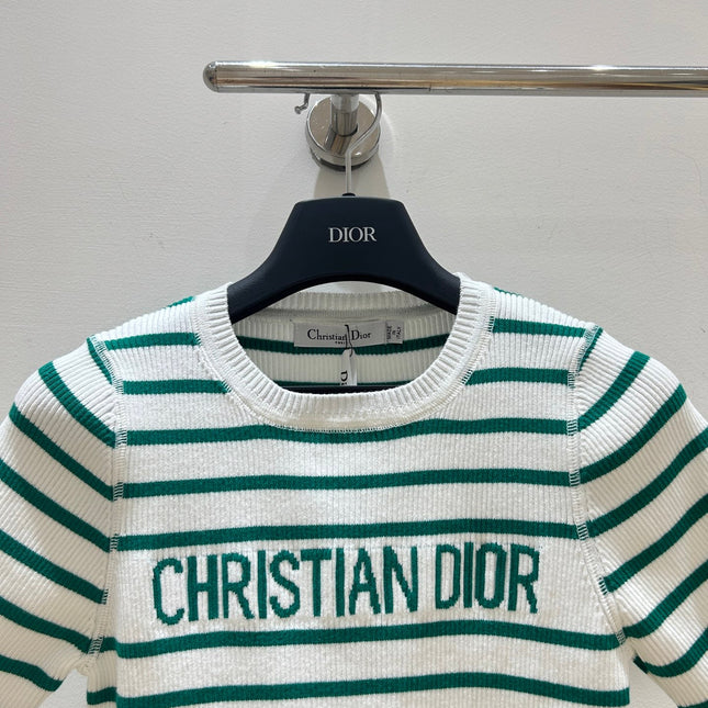 DIOR 25S STRIPED SHORT-SLEEVE T-SHIRT 671
