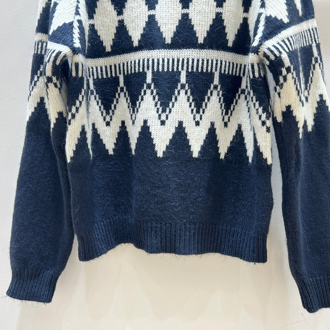 DIOR 25S PATTERNED TURTLENECK SWEATER 718