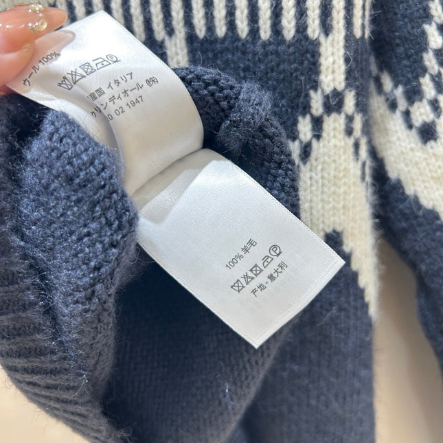 DIOR 25S PATTERNED TURTLENECK SWEATER 718