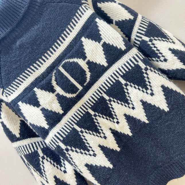 DIOR 25S PATTERNED TURTLENECK SWEATER 718