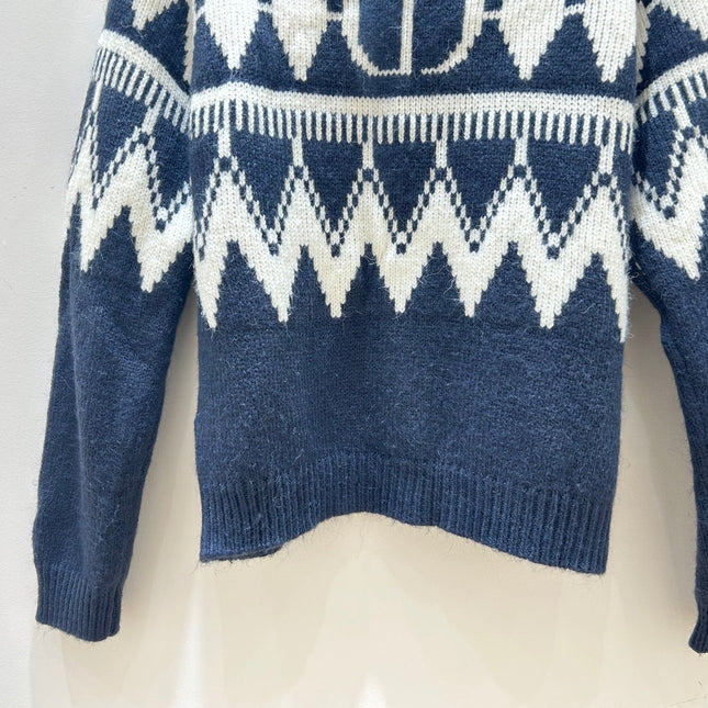 DIOR 25S PATTERNED TURTLENECK SWEATER 718