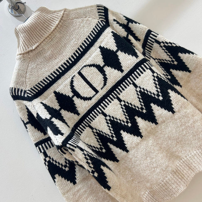 DIOR 25S PATTERNED TURTLENECK SWEATER 719
