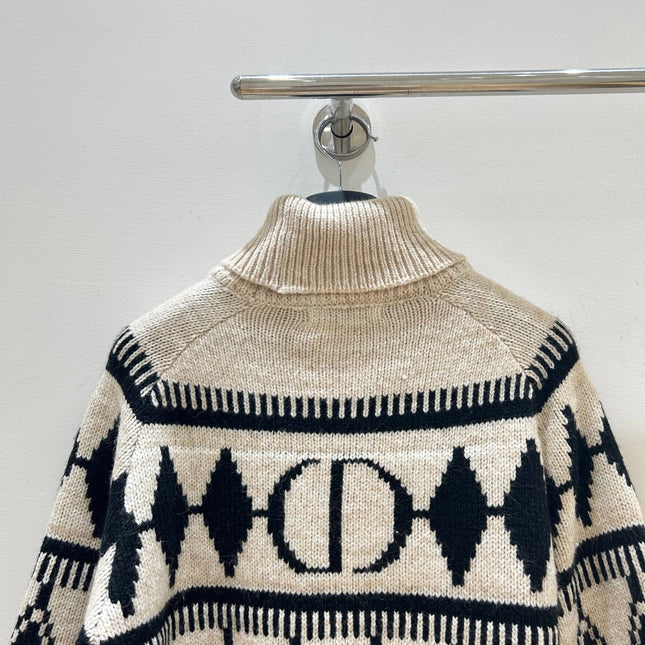 DIOR 25S PATTERNED TURTLENECK SWEATER 719