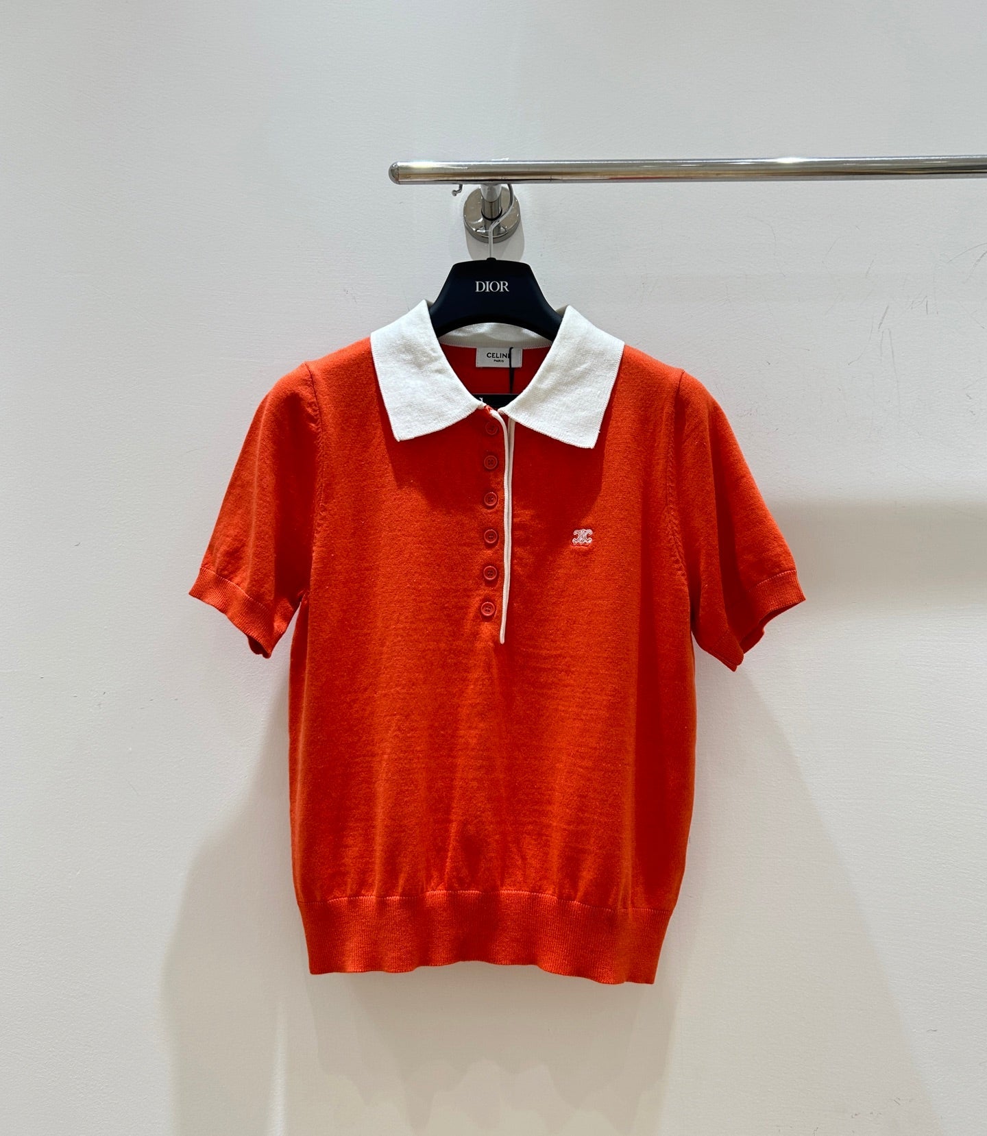 CELINE 26S SHORT-SLEEVE POLO SHIRT 492
