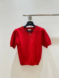 CELINE 26S SHORT-SLEEVE KNIT TOP 375