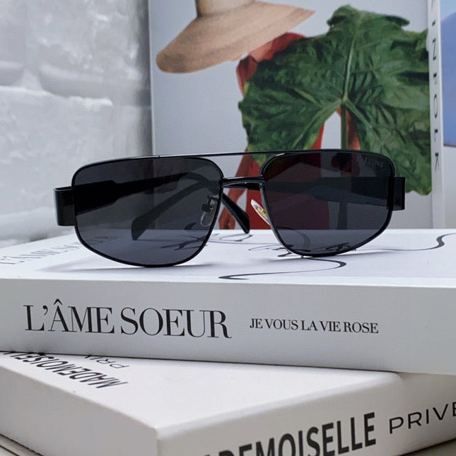 TRIOMPHE SUNGLASS 512996 IN BLACK METAL