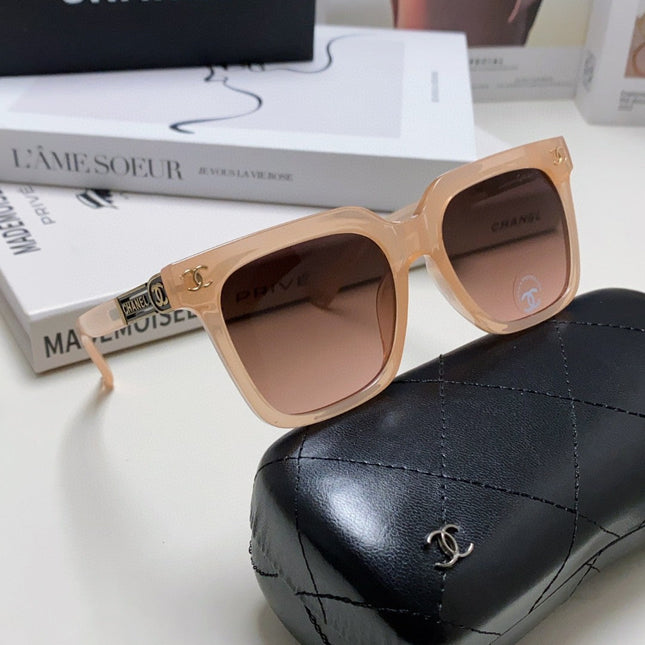 SQUARE SUNGLASSES 632877 IN PINK CLEAR ACETATE