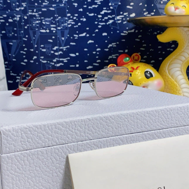 RECTANGULAR FRAME SUNGLASSES GG1457S IN METAL