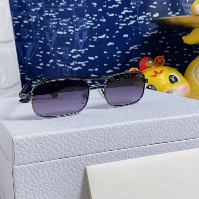 RECTANGULAR FRAME SUNGLASSES GG1457S IN METAL
