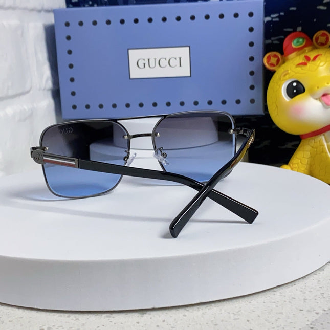 SQUARE FRAME SUNGLASSES 563175 IN METAL