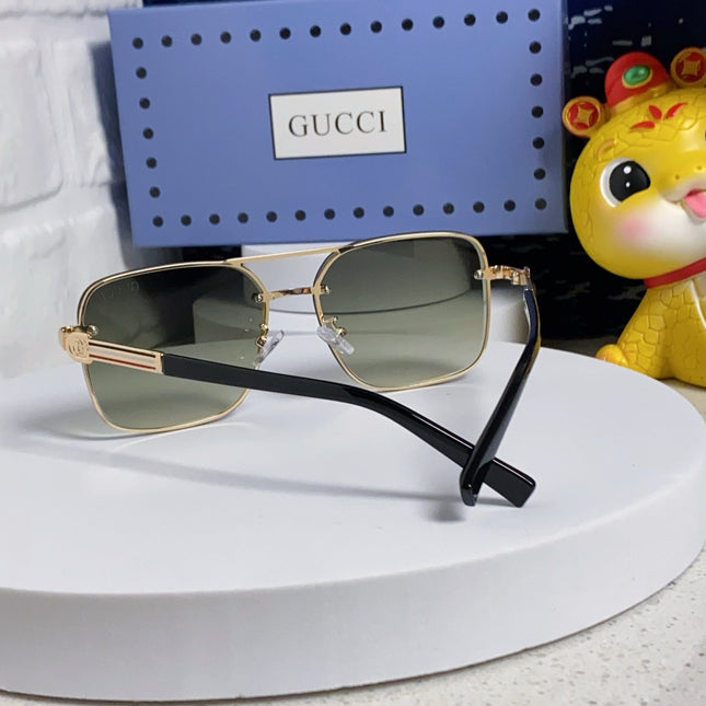 SQUARE FRAME SUNGLASSES 563175 IN METAL