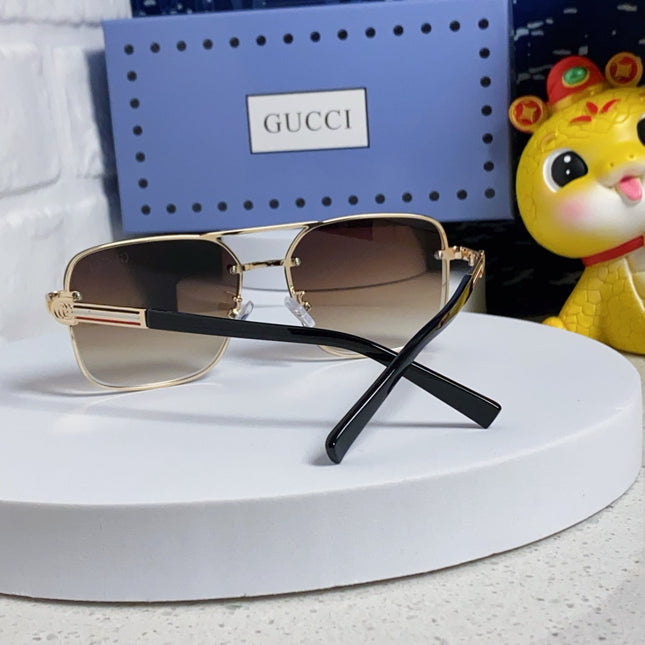 SQUARE FRAME SUNGLASSES 563175 IN METAL