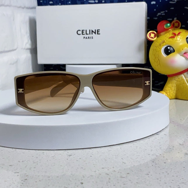 TRIOMPHE SUNGLASS 533218 IN IVORY ACETATE CAMEL LENSES