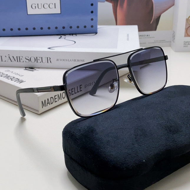 SQUARE FRAME SUNGLASSES 570213 IN METAL
