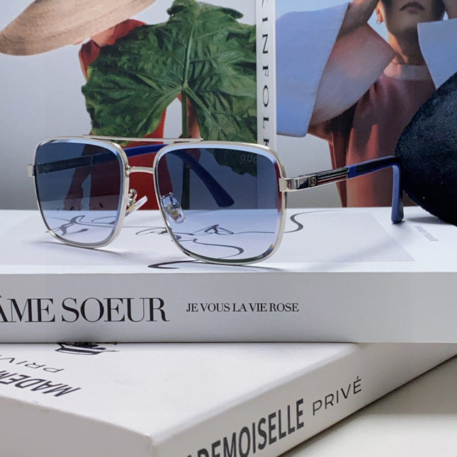 SQUARE FRAME SUNGLASSES 570213 IN METAL