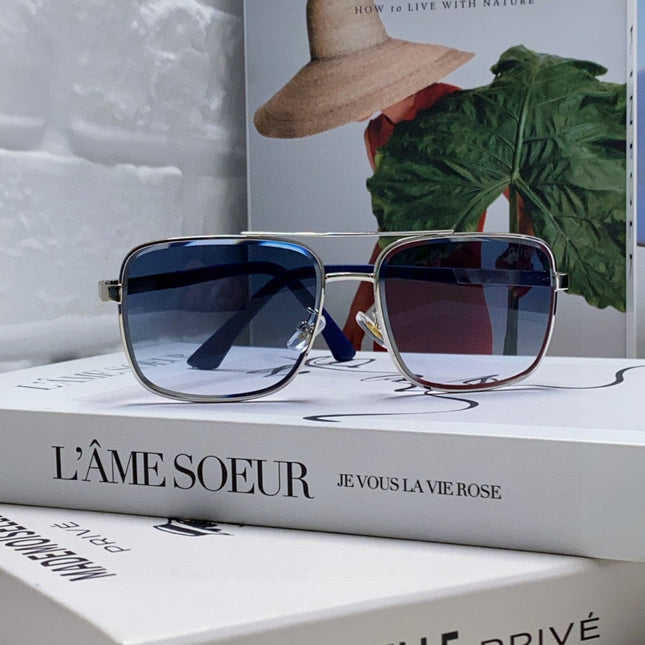 SQUARE FRAME SUNGLASSES 570213 IN METAL