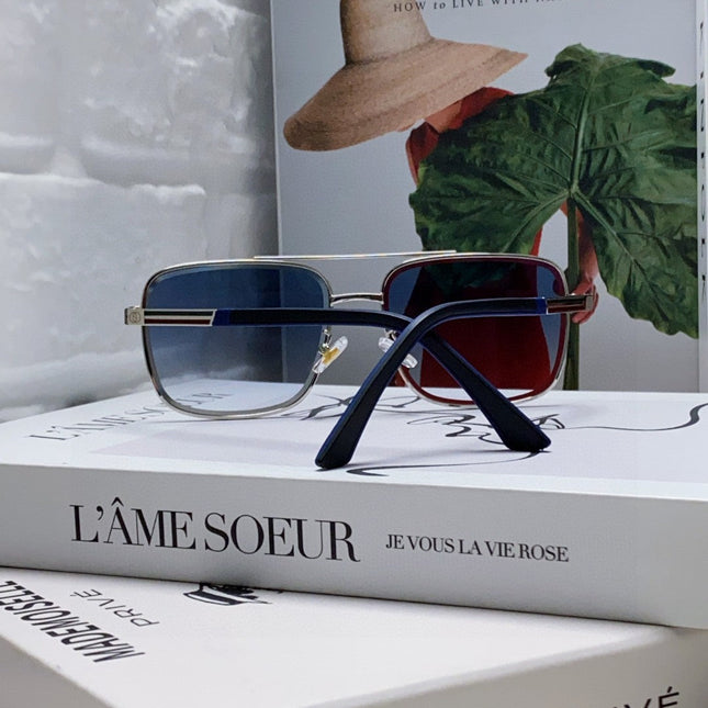 SQUARE FRAME SUNGLASSES 570213 IN METAL