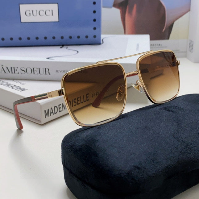 SQUARE FRAME SUNGLASSES 570213 IN METAL