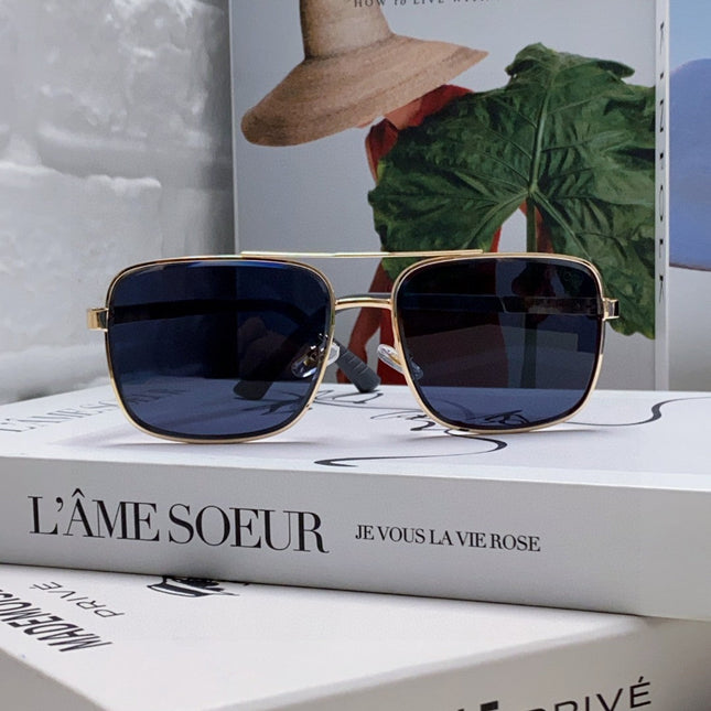 SQUARE FRAME SUNGLASSES 570213 IN METAL