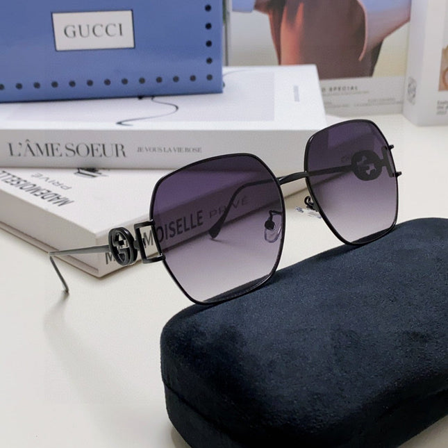SQUARE FRAME SUNGLASSES 570217 IN METAL
