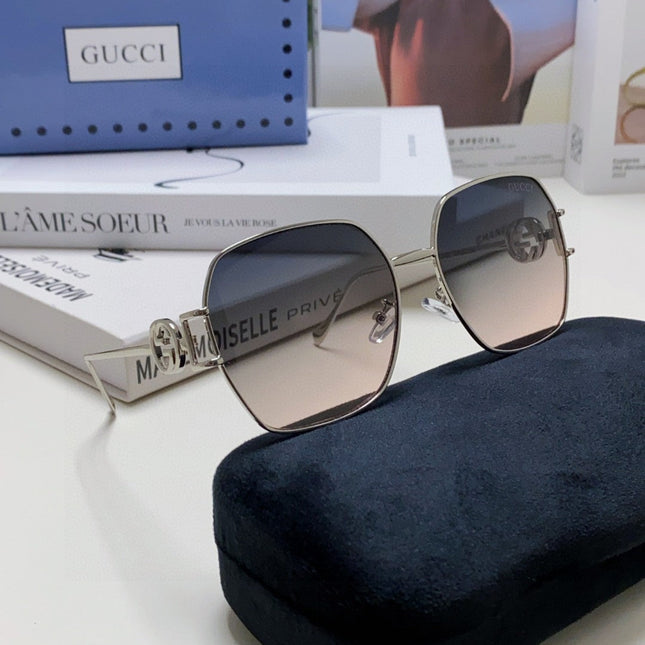 SQUARE FRAME SUNGLASSES 570217 IN METAL
