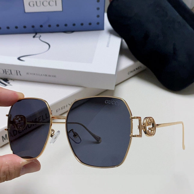SQUARE FRAME SUNGLASSES 570217 IN METAL